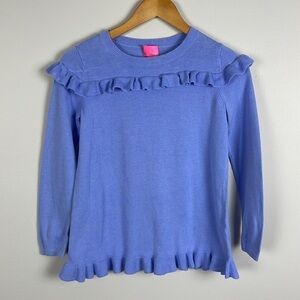 Lilly Pulitzer Girls Serah Sweater in Periwinkle Purple. Size XL (12/14).